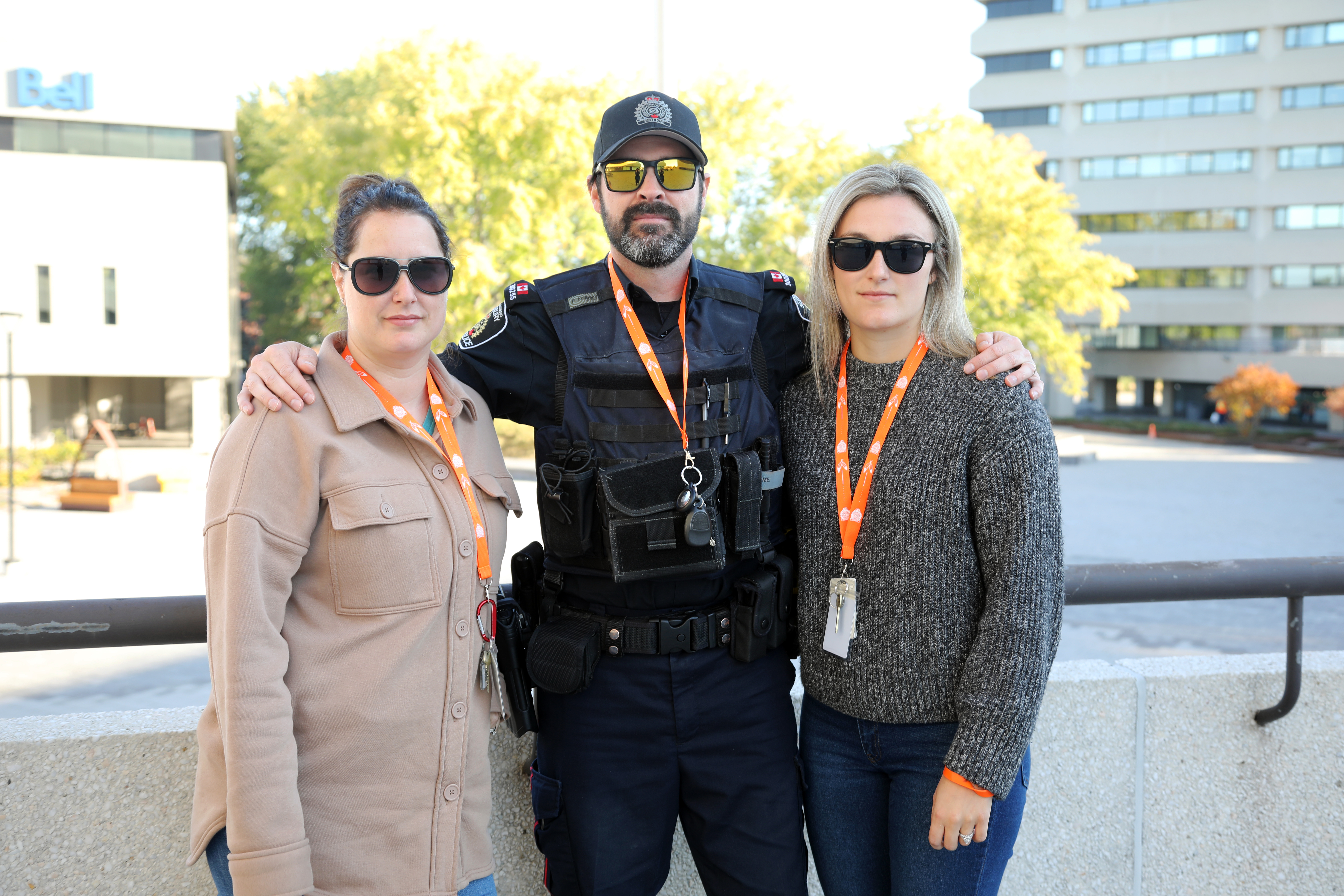GSPS members wearing orange group of people outside wearing orange